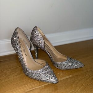 Betsey Johnson Blue by Betsy Rhinestone Heels